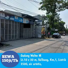 Gudang siap pakai strategis pinggir jalan raya