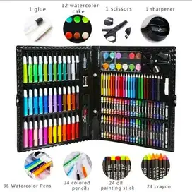 Crayon SET 150 Pcs Peralatan Gambar Mewarnai Ada Pensil Warna Crayon d