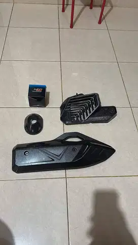 Cover Tutup Knalpot Vario 160 Carbon Nemo,Cover Radiator Vario 160 Ne,