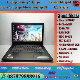 Laptop Gaming Lenovo Ideapad 320 Core i5 Nvidia 2gb 8/128+500gb