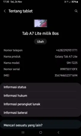 Samsung galaxy tab a7 lite