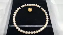 Kalung Mutiara Pure White Grade A Jepang