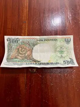 Uang Lama Rp 500 (edisi 1992 gambar monyet)