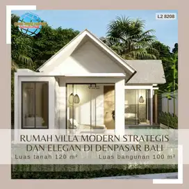 Villa Modern Minimalis Free Kolam Renang Strategis di Denpasar Bali