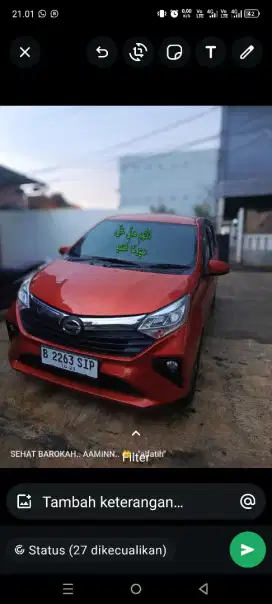 Daihatsu Sigra 1.2R 2019 AT Irit banget low kilometer