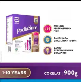 Susu pediasure kotak 900 gram coklat