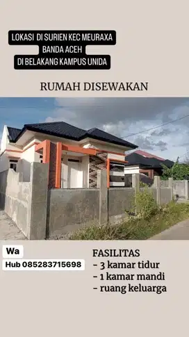 DI SEWA RUMAH 3 KAMAR/Bisa Nego