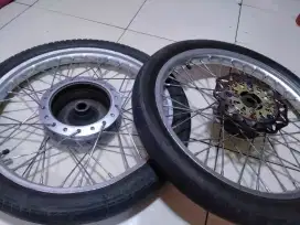 Jual Alloy fullset depan belakang tromol dan Cakram untuk Honda matic