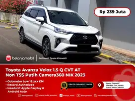 [ LOW KM ] Toyota Avanza Veloz 1.5 Q CVT AT Non TSS Putih 2023/2024