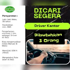 Dibutuhkan Segera 3 orang Driver