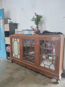 Buffet lawas 3 pintu full jati