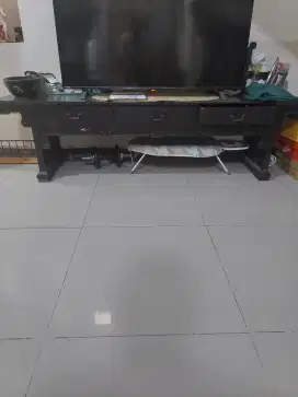 Meja TV jati asli antik