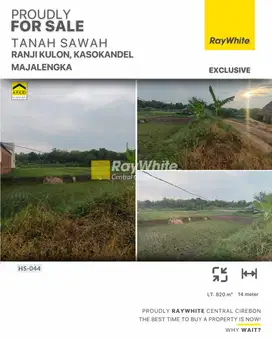 Dijual Tanah Sawah di Ranji Kulon Kasokandel