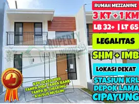 Rumah Murah 3 Kamar Mezzanine Modern KPR Developer Tanpa Riba No Bank