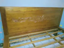 Tempat tidur jati 180x200 kokoh