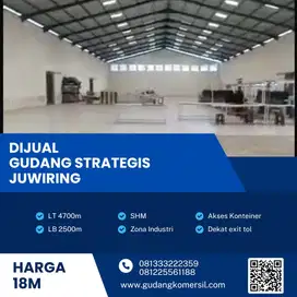 Dijual Gudang Strategis Industri,Lokasi Juwiring,Klaten,Luas 4700m2