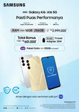 New samsung galaxy A16 , promo cicilan tanpa dp