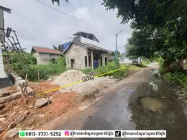 tanah 15x15m bonus rumah type 45 di belakang unlam