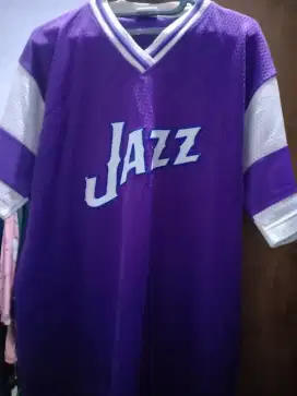 Baju Basket Utah Jazz warna Ungu ukuran L