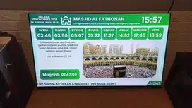 sedia jam led dan jam digital tv untuk jadwal shalat