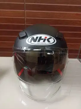 Helm NHK R1 Double Visor Black Doff + Antifog