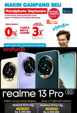 assalamu'alaikum PROMO REALME CICILAN 0% CUKUP KTP SAJA