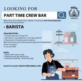 Part time barista