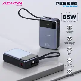 ADVAN Powerbank PB6520 Fast Charging 65W TYPE C Quick Charge 20000 mAh