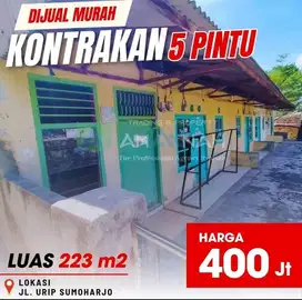 rumah kontrakan 5 pintu dekat rs urip