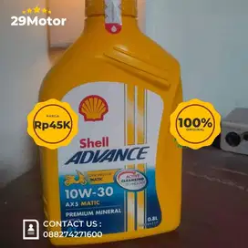 Oli Shell Advance AX5 10W30, 0,8 l ALL MATIC di jamin original