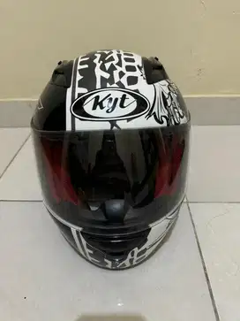 HELM KYT RC7 BLACK WHITE