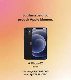 #Kredit iPhone 12 128GB Free 1X Cicilan