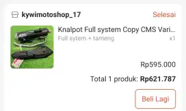 Dijual knalpot copy cms