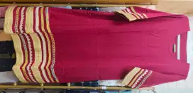 Atasan Tunik model Etnic made in Egypt warna maroon