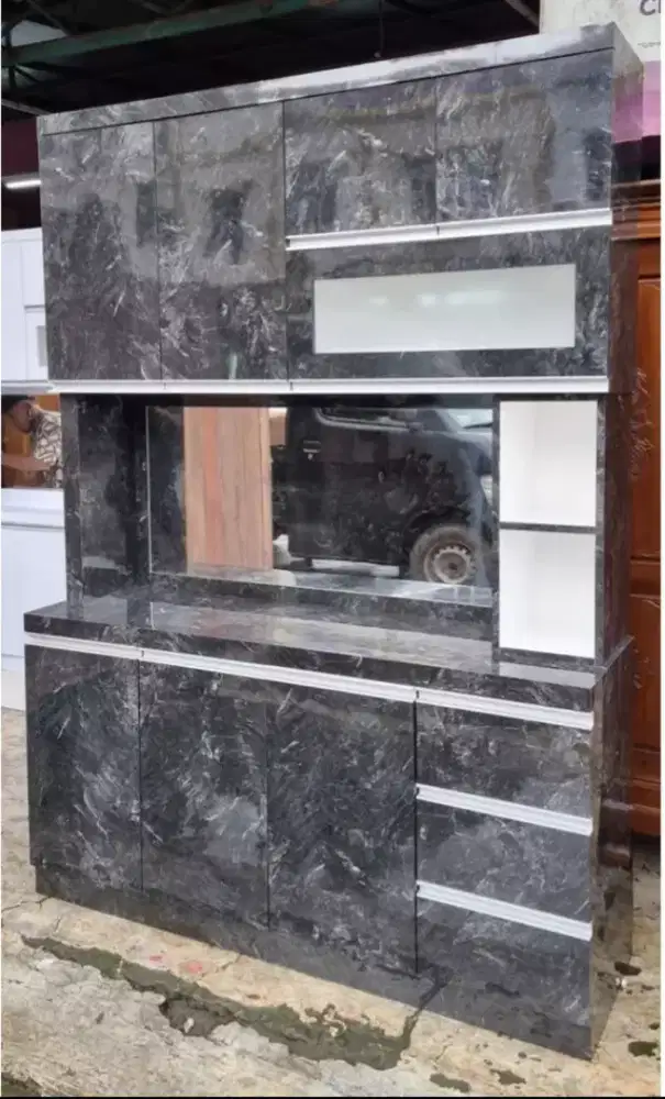 Lemari rak sayur mewah