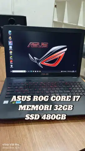 Asus ROG CARE I7 RAM 32GB SSD 480GB