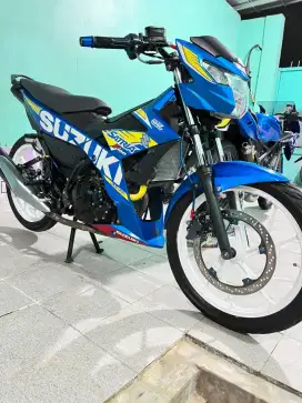Satria Fu Fi injeksi biru 2016