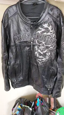 Jaket kulit Harley Davidson original USA LD 120 M luar