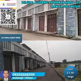 Dijual Gudang Prambanan Bizland Gresik Jawa Timur