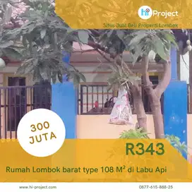 Rumah Lombok barat type 108 M² di BTN Bale Lumbung Labu Api R343