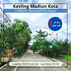 Jual Tanah Pekarangan Murah dekat Terminal Madiun SHM P