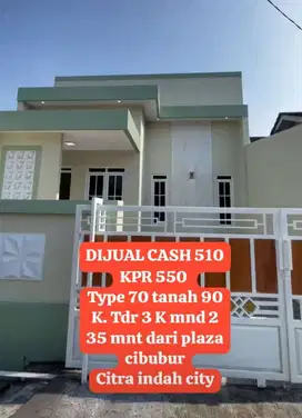 RUMAH MURAH CITRA INDAH CILEUNGSI DEKAT CIBUBUR JAKARTA