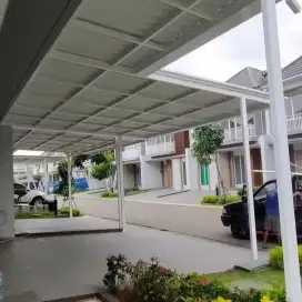 Kanopi minimalis atap alderon singel layer profil modern