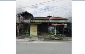 DIJUAL TANAH + BANGUNAN COCOK UNTUK RUKO, KANTOR PINGGI JALAN SUDIRMAN