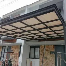 Kanopi minimalis atap alderon singel layer profil modern