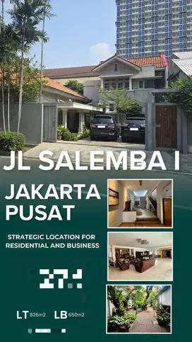 Dijual Rumah dan Paviliun Unik dan Megah di Salemba Raya Jakarta Pusat