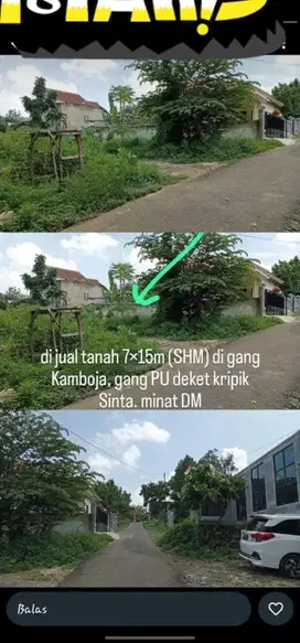 tanah di gg pu belakang keripik shinta