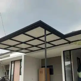 Kanopi minimalis atap alderon singel layer profil modern