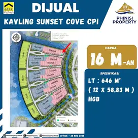 DIJUAL Kavling Posisi Sudut di Sunset Cove CPI