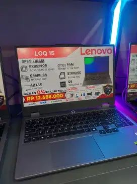 KREDIT LENOVO LOQ INTEL CORE I5-12450 12/512GB VGA RTX 2050 4GB WIN 11